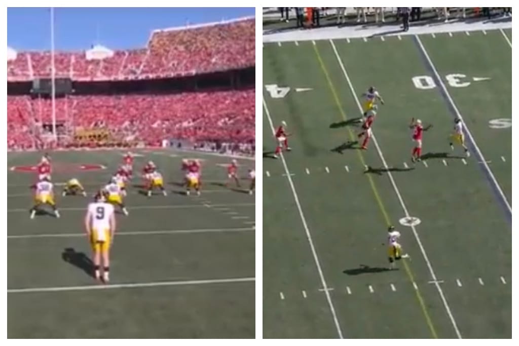 Iowa Runs One Of The Worst Fake Punts You'll Ever See Against Ohio State