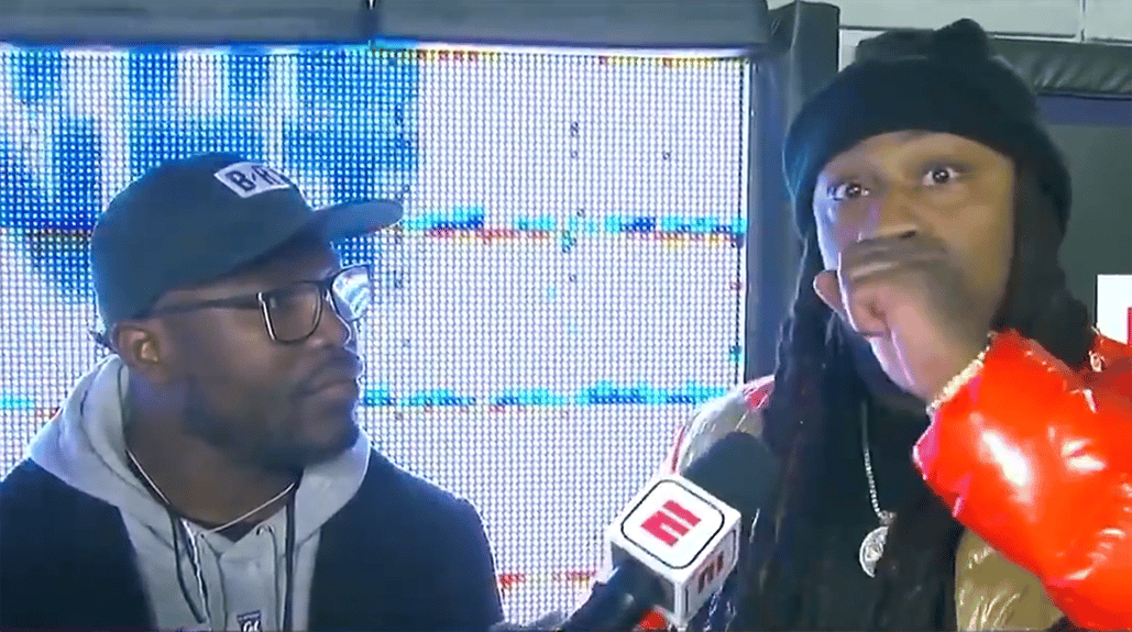 Marshawn Lynch Bodies ESPN's 7-Second Delay, Cusses On Live TV