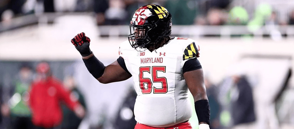 Maryland's 330lb Lineman Goes Full-Send On A Cartwheel, Gets Flagged