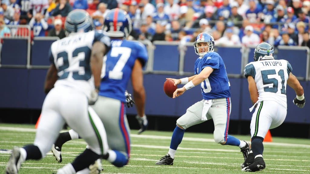 New York Giants demolish Seahawks, 44-6, in 2008