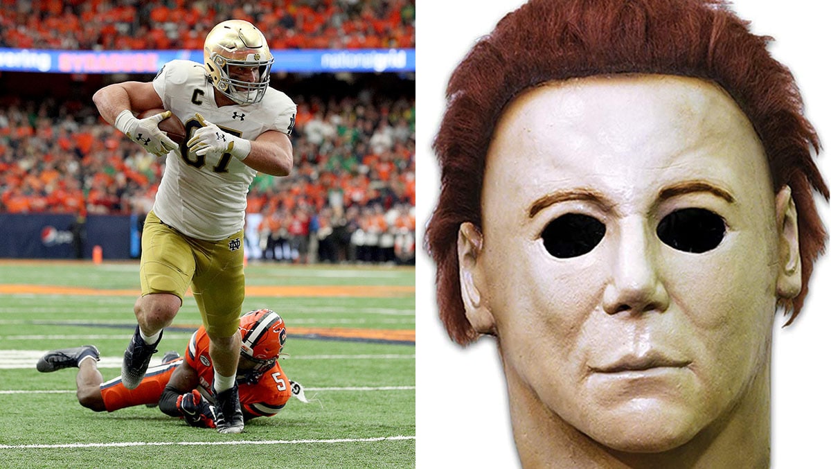 Notre Dame's Michael Mayer Has Scary Performance On Halloween Weekend