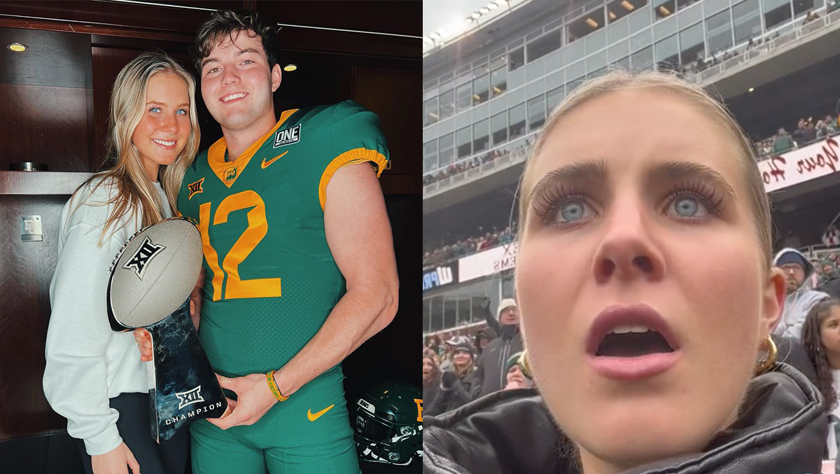 Baylor Girlfriend's Reaction To TCU Loss Goes From Joy To Heartbreak