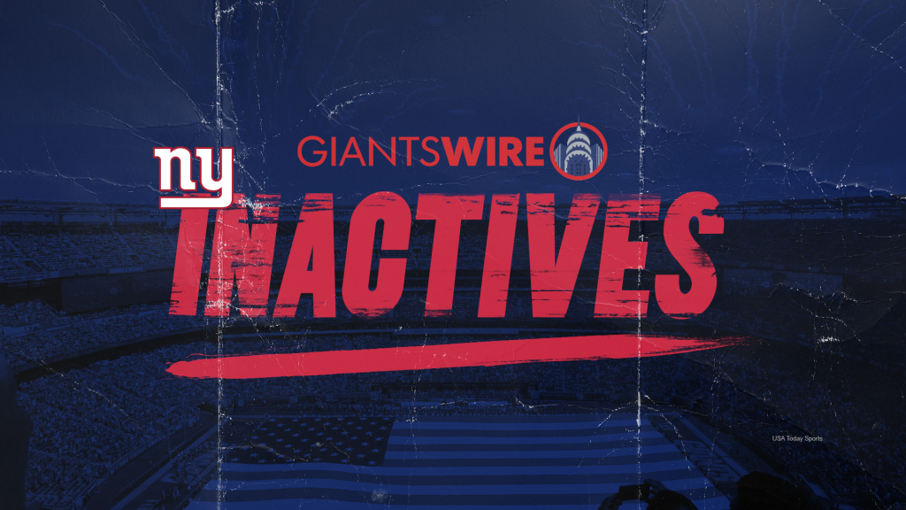 New York Giants vs. Cowboys Week 12 inactives: Who’s in, who’s out?