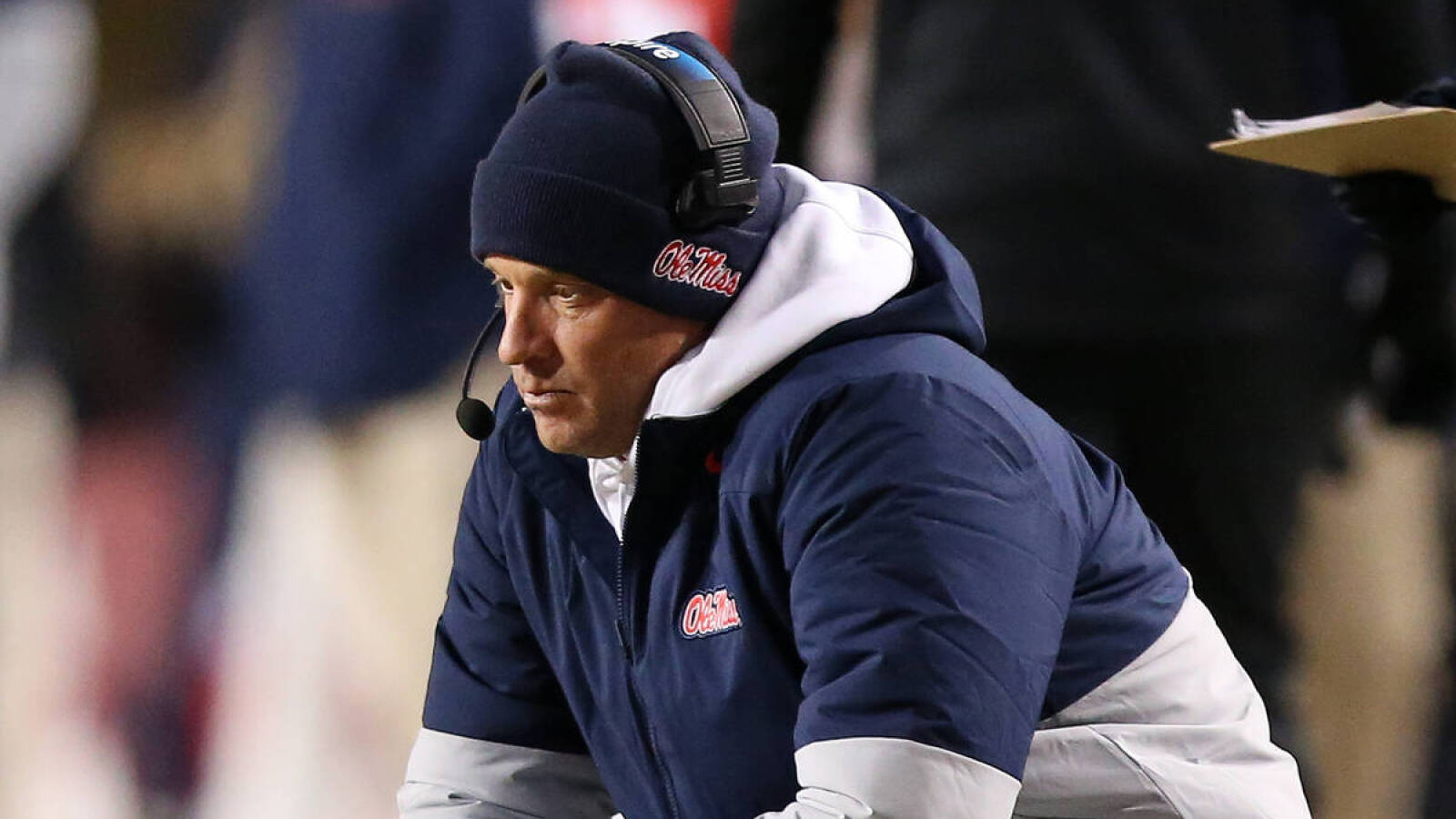 Ole Miss fans throw chair at Miss. St. players after Egg Bowl