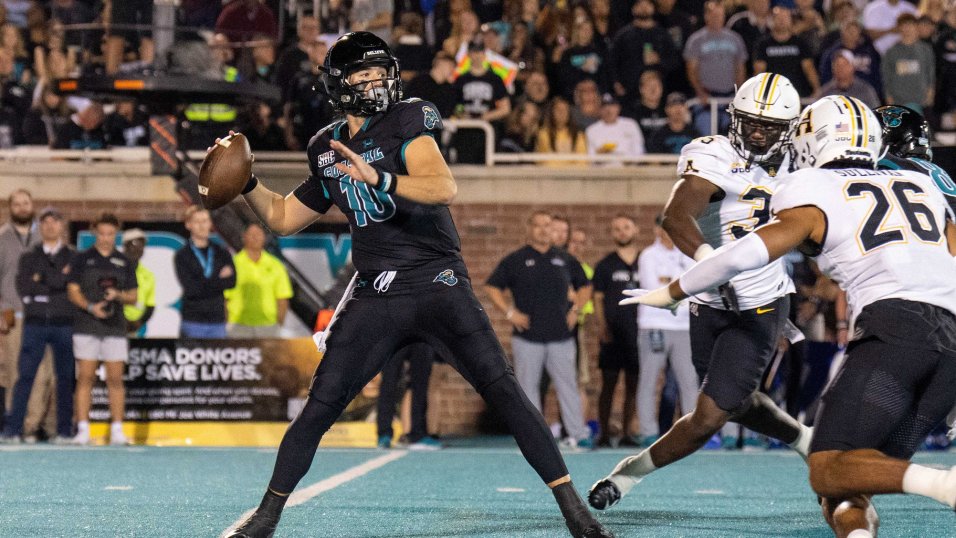 2022 PFF College All-Sun Belt Team: Coastal Carolina QB Grayson McCall, Louisiana S Kam Pedescleaux and more | College Football
