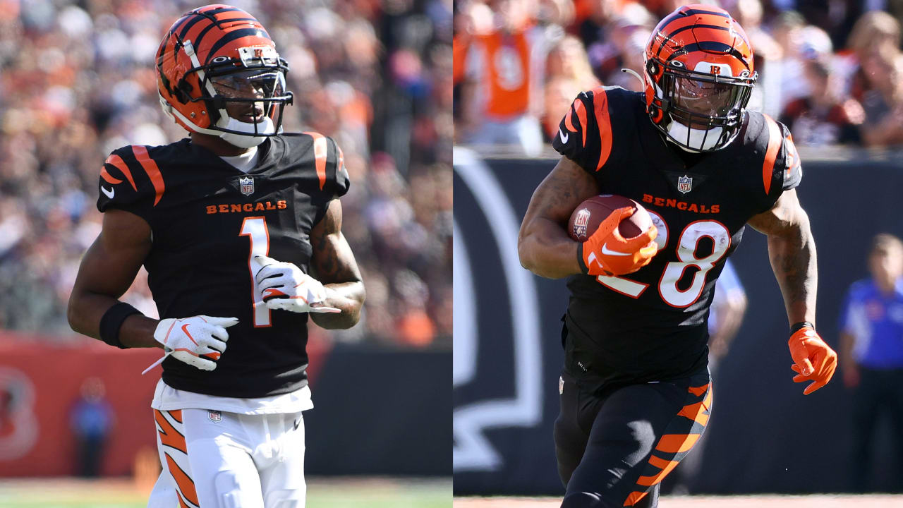 Bengals WR Ja'Marr Chase (hip) active, RB Joe Mixon (concussion) inactive vs. Chiefs