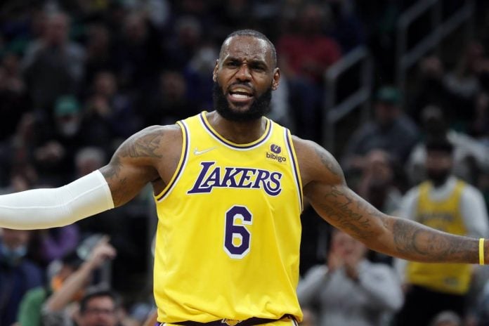 LeBron James Lakers Celtics