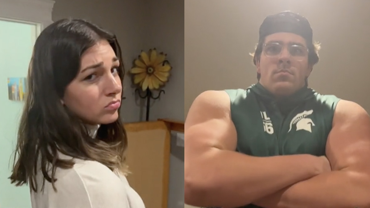 Michigan State OL's Sister Trolls Him For Not Making Bowl In Viral TikTok