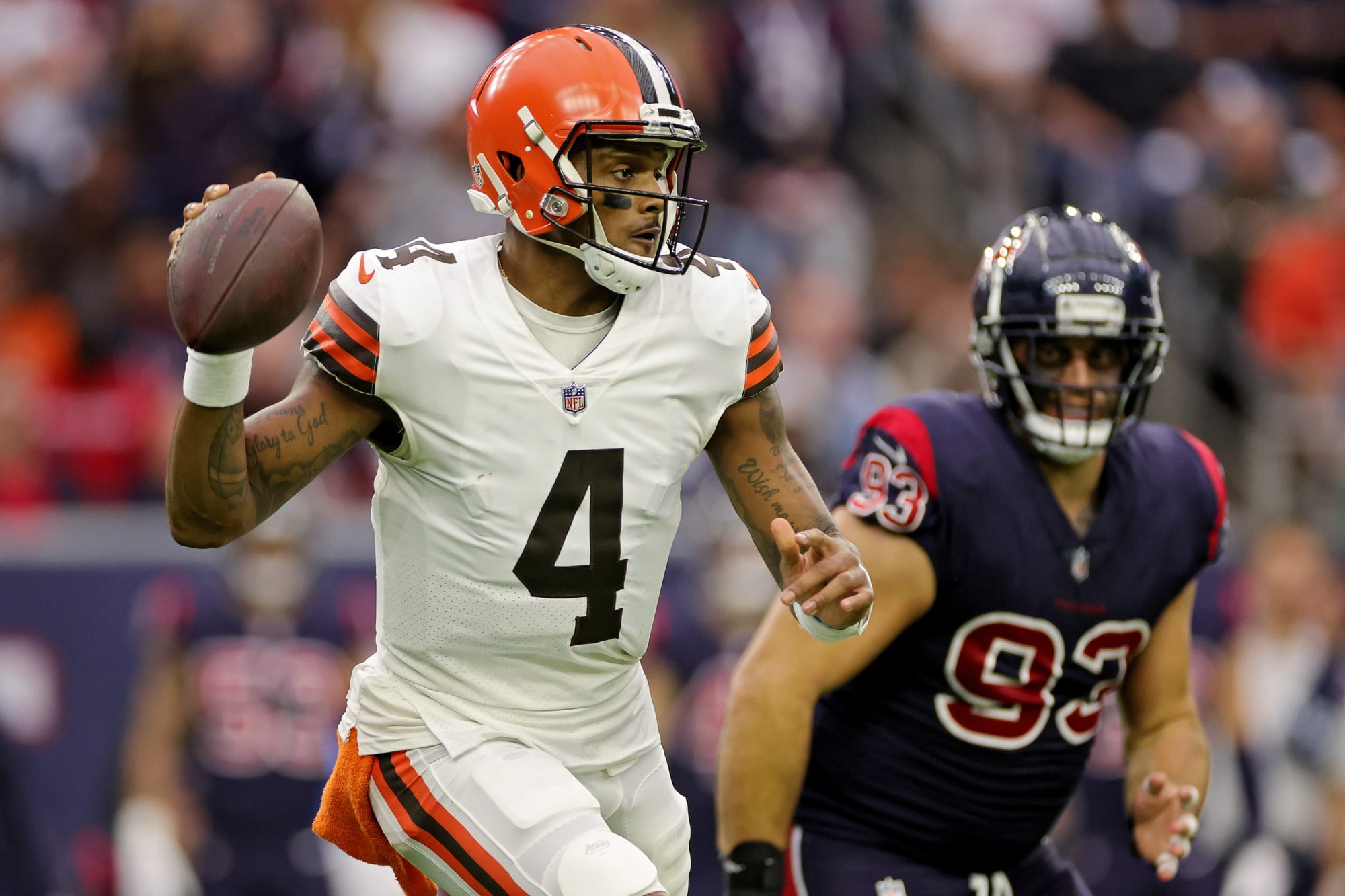 NFL fans celebrate Deshaun Watson endzone interception in Browns return [Video]