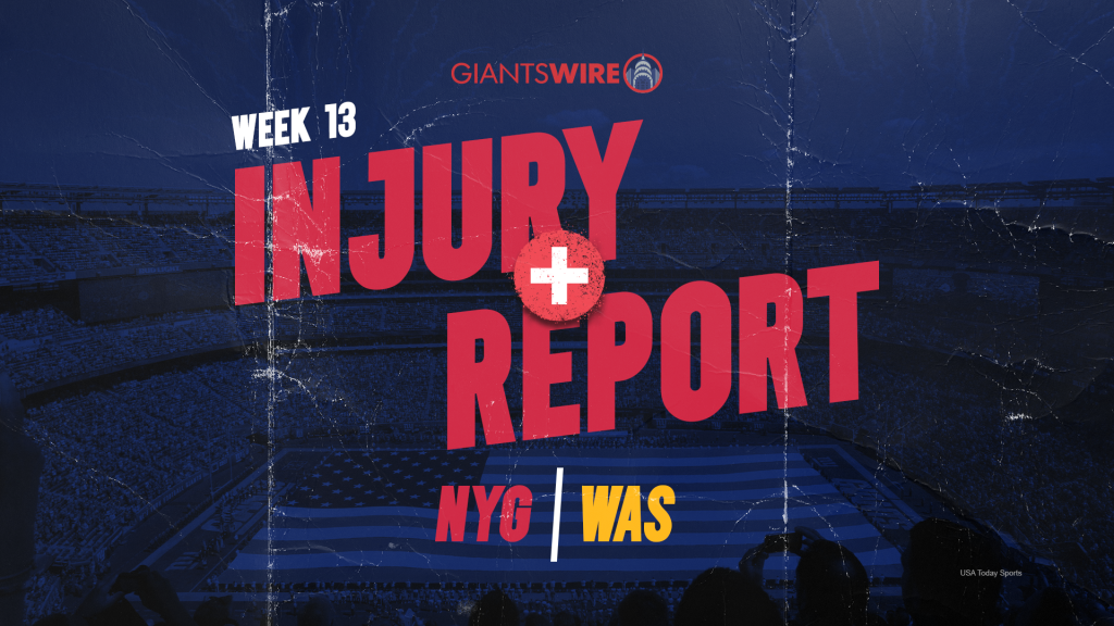 New York Giants rule 3 out, 9 questionable vs. Washington Commanders