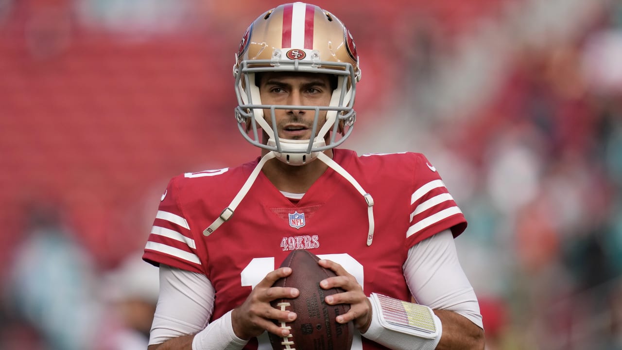 Niners QB Jimmy Garoppolo exits with ankle injury in first half vs. Dolphins