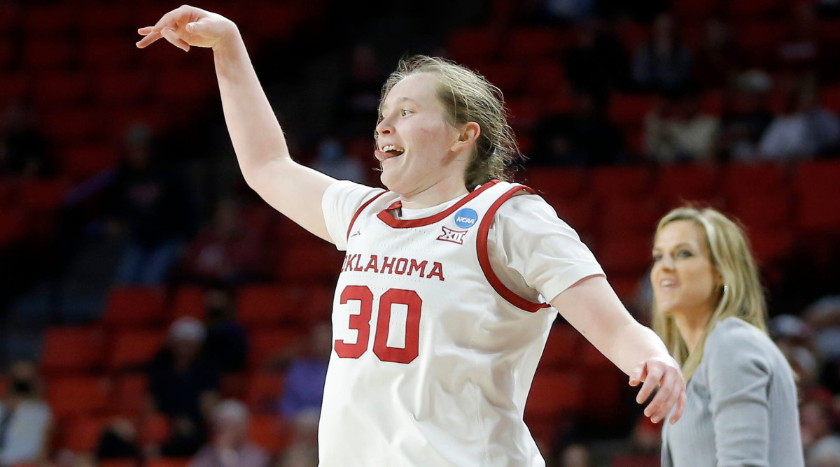 Oklahoma’s Taylor Robertson is close to setting NCAA all-time threes record