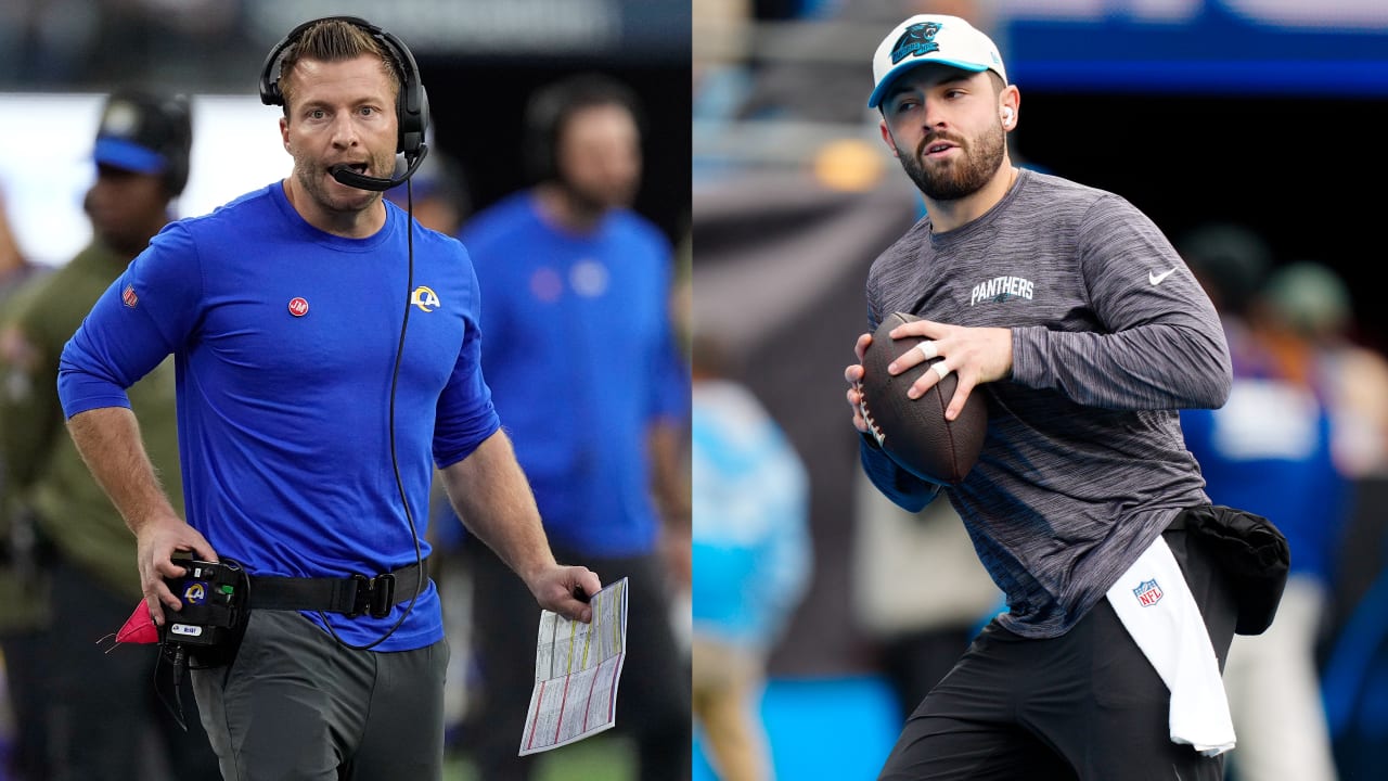 Sean McVay: Rams 'working through' Baker Mayfield's status for 'Thursday Night Football' vs. Raiders