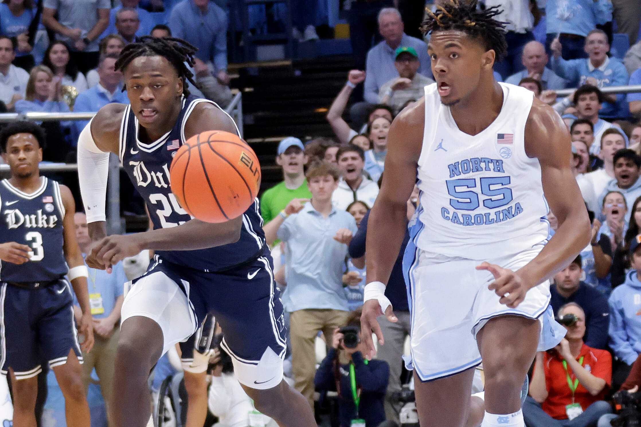 College basketball viewers’ guide: Kansas-Houston, North Carolina-Duke and more