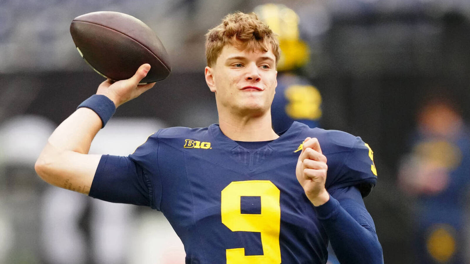 J.J. McCarthy discusses rising NFL Draft stock at pro day