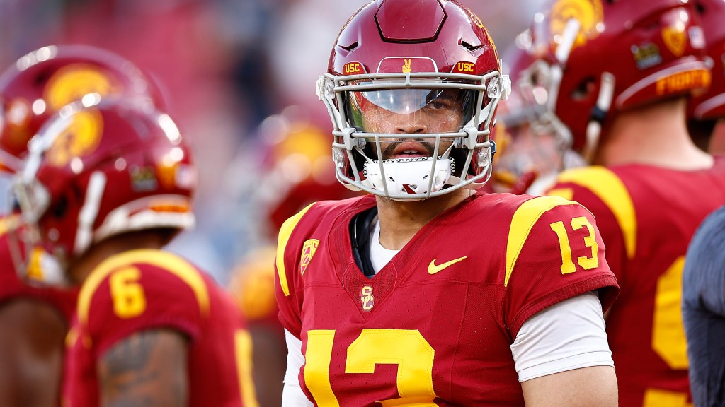New York Giants’ Joe Schoen scouting Caleb Williams at USC Pro Day