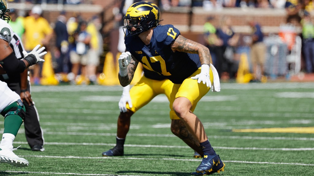 New York Giants met with Michigan DE Braiden McGregor