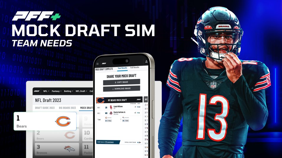 PFF's Mock Draft Simulator: Biggest need for all 32 NFL teams | NFL Draft
