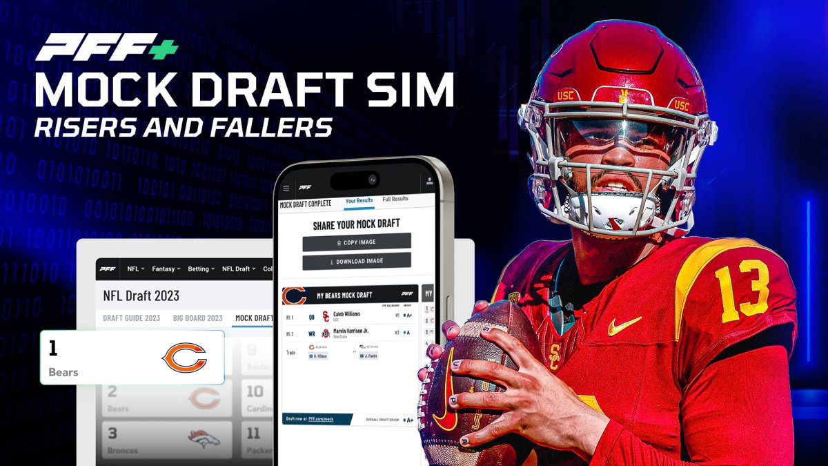 PFF's Mock Draft Simulator: NFL draft risers and fallers | NFL Draft