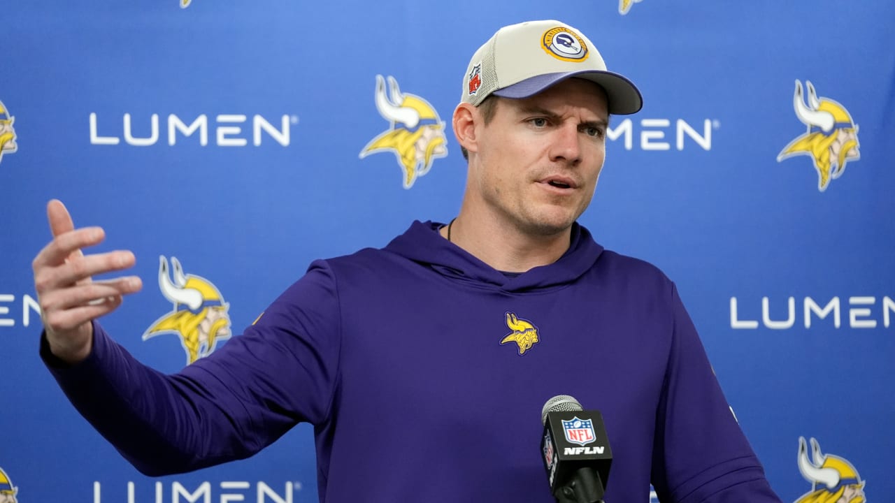 Vikings' Kevin O'Connell says adding another first-round pick about 'flexibility' in 2024 draft, sees 'positive situation' for QB Sam Darnold