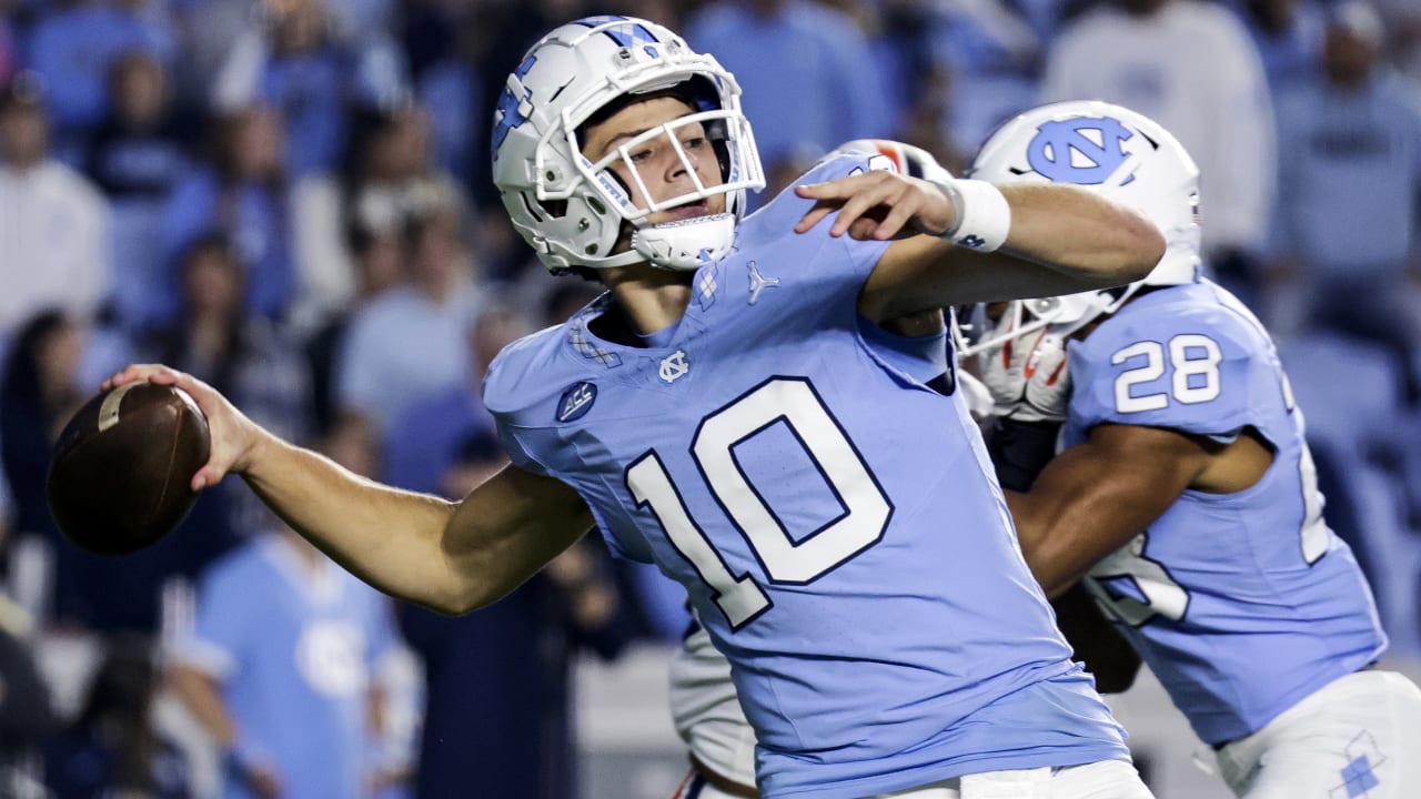 Watch UNC quarterback Drake Maye’s pro day live on NFL+ at 3:30 p.m. ET