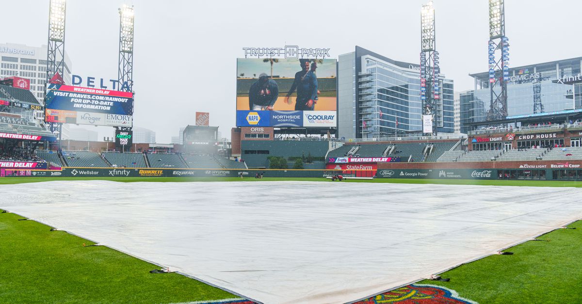 Braves, Mets rain delay updates: Game scheduled to start at 1 p.m.