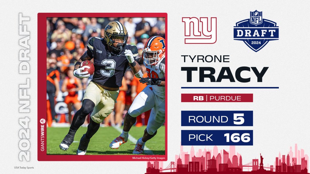 New York Giants select RB Tyrone Tracy in Round 5