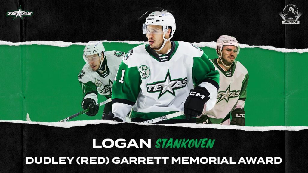 Stars’ Stankoven voted AHL’s outstanding rookie
