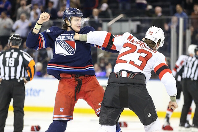 The New Jersey Devils and New York Rangers Line Brawl Had To Happen