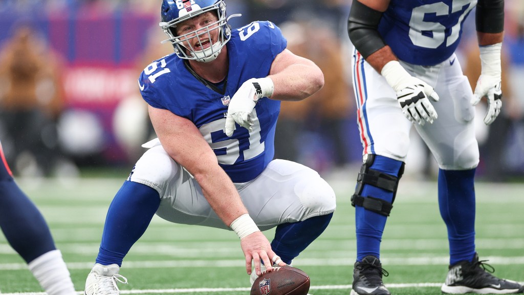 Giants’ John Michael Schmitz improving footwork, second-level blocking