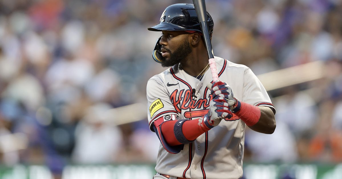 Michael Harris hitting sixth, Chadwick Tromp behind the plate Sunday against Mets