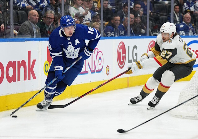 NHL Rumors: Four hypothetical Mitch Marner Trades, and the Golden Knights Cap Crunch