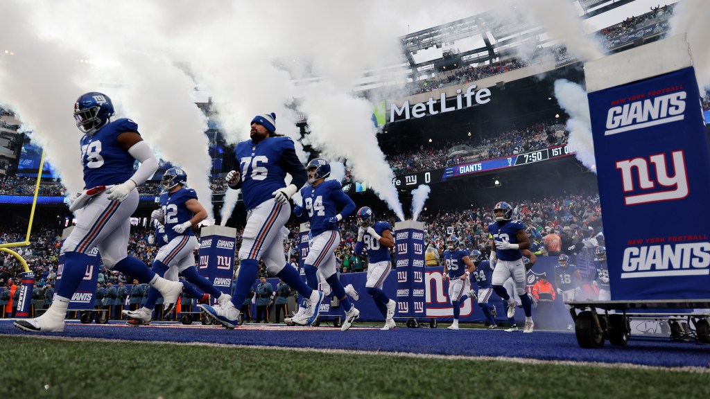 Where do New York Giants land?