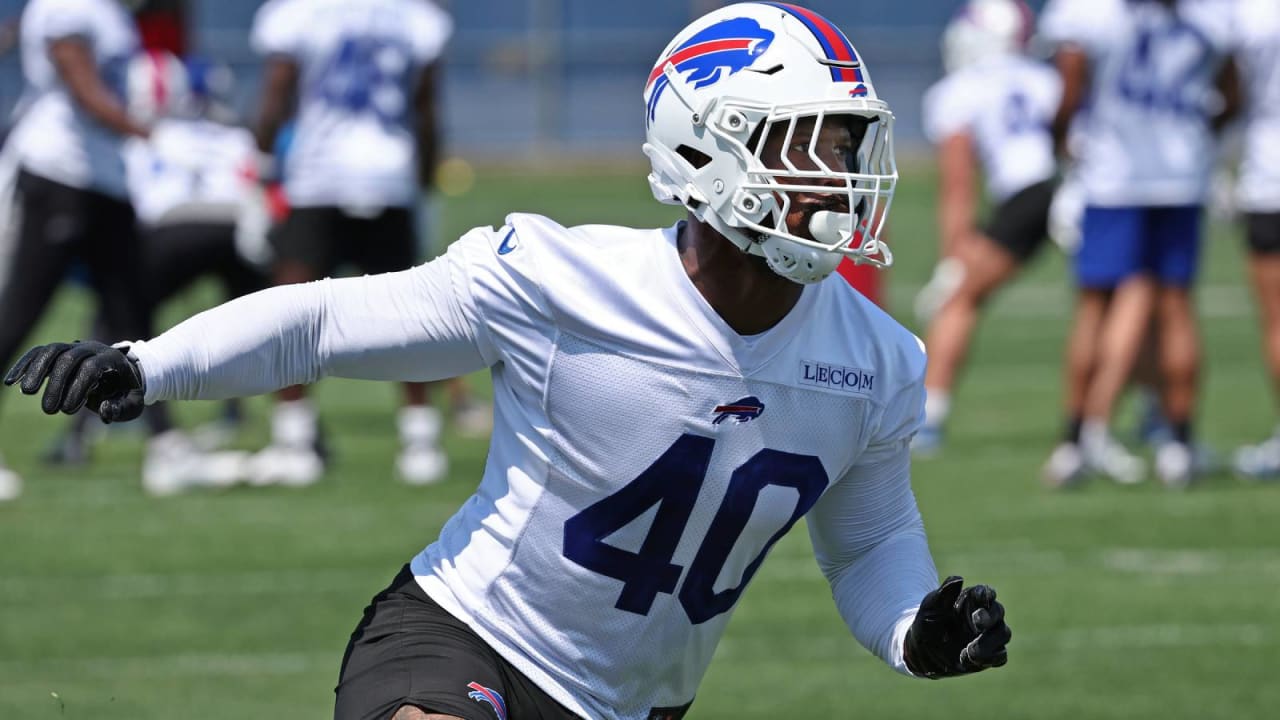 Bills OLB Von Miller practicing without knee brace for first time since 2022 injury