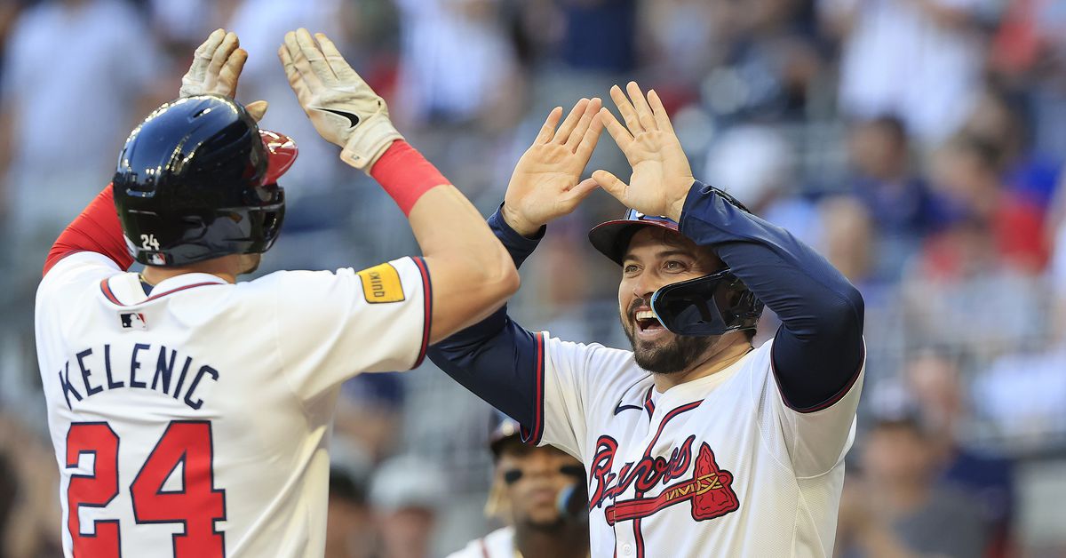 Jarred Kelenic still hitting leadoff, Ramon Laureano still ninth, Travis d’Arnaud gets the start at catcher as Braves look to sweep Rays