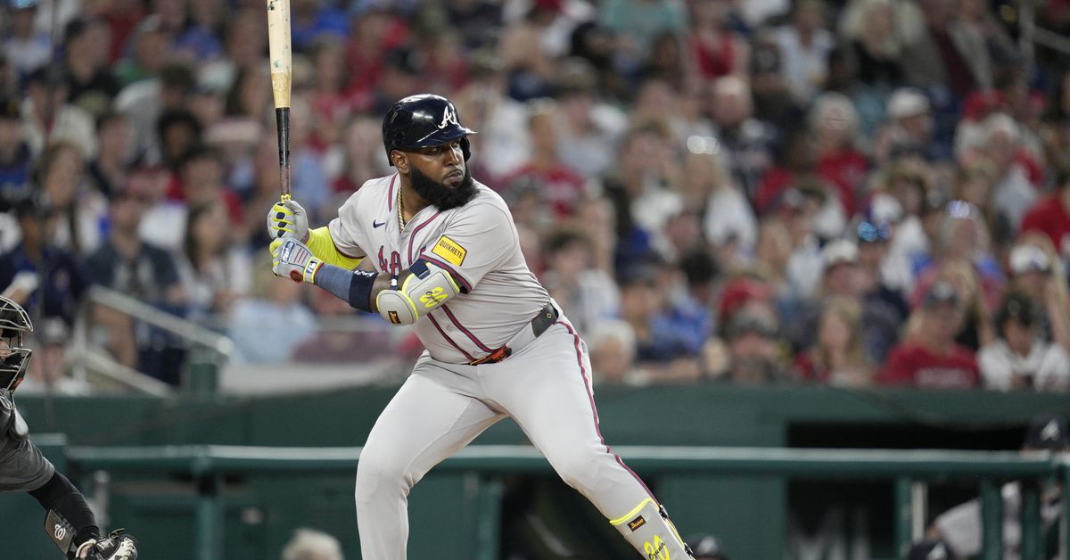 Marcell Ozuna hitting third, Brian Anderson starts in right Wednesday for Braves in Baltimore