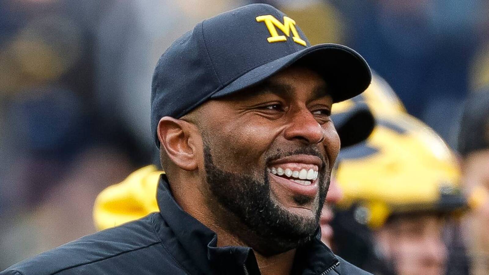 Sherrone Moore knows he's always under the spotlight at Michigan