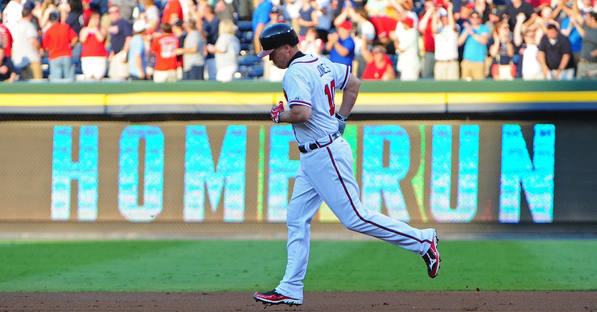 This Day in Braves History: Chipper Jones hits his 400th career home run