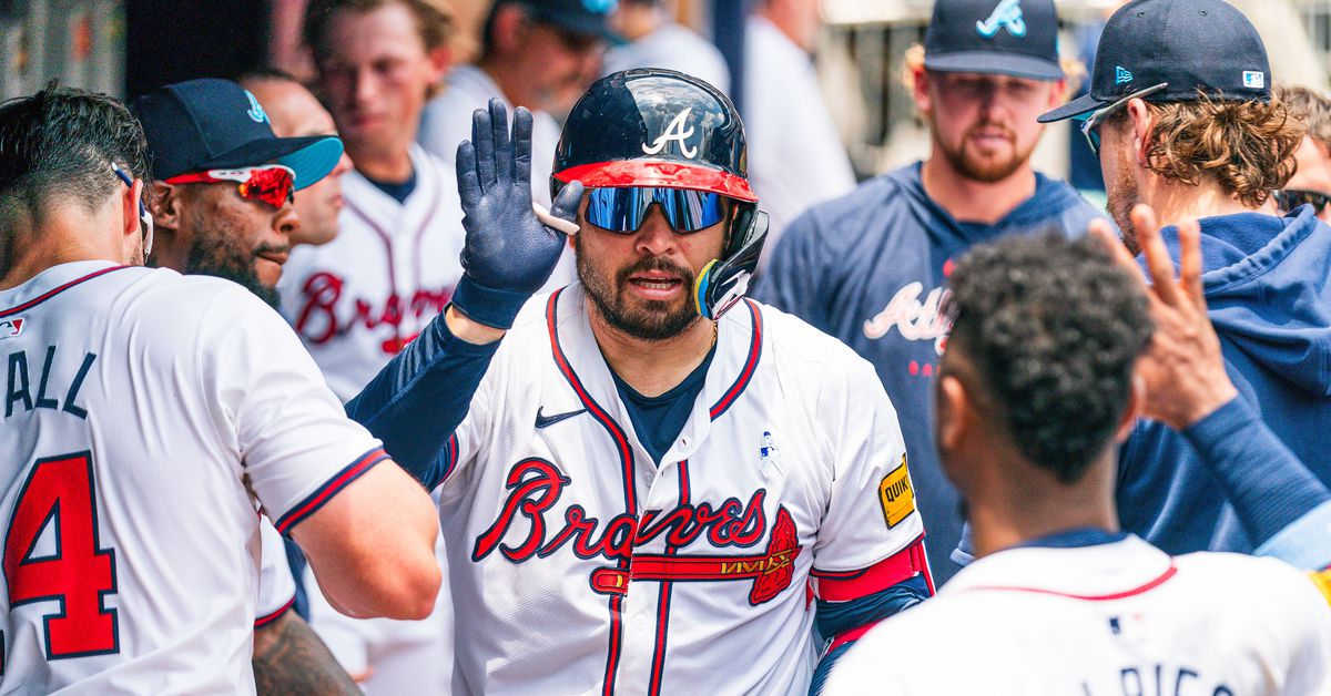 Travis d’Arnaud enters the lineup and bats sixth for Atlanta Braves vs. Tigers