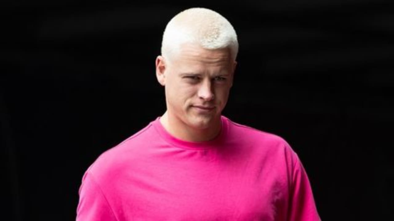 Bengals QB Joe Burrow explains viral bleach-blonde buzzcut: 'I got bored'