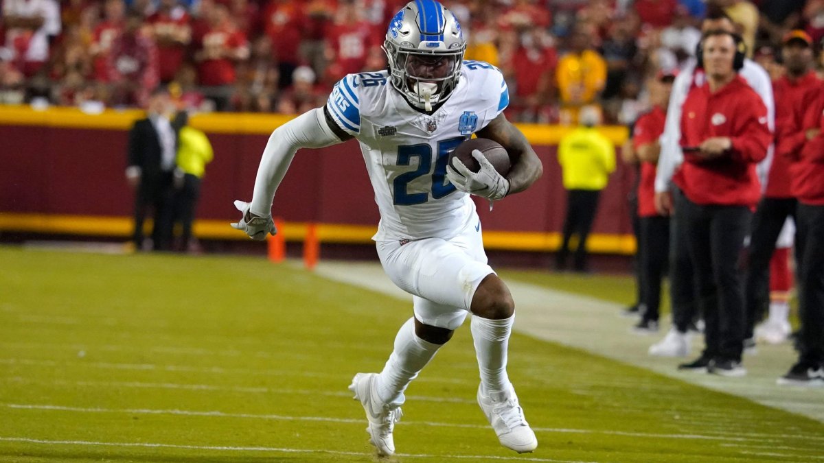 Detroit Lions RB Jahmyr Gibbs