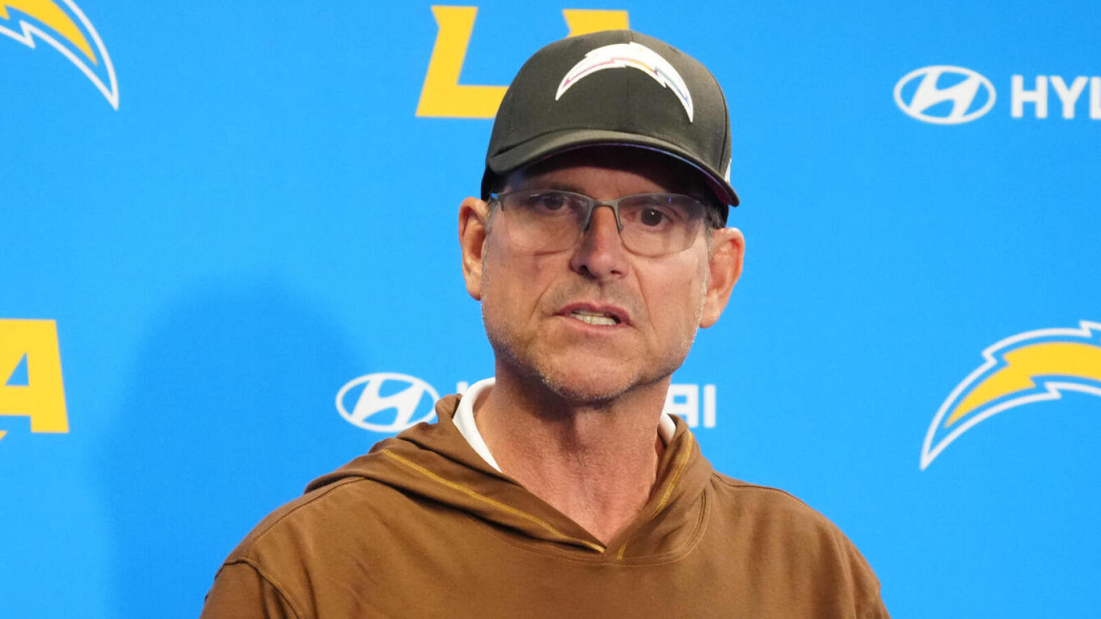 Did Harbaugh take a shot at Ohio State's Day in Chargers video?