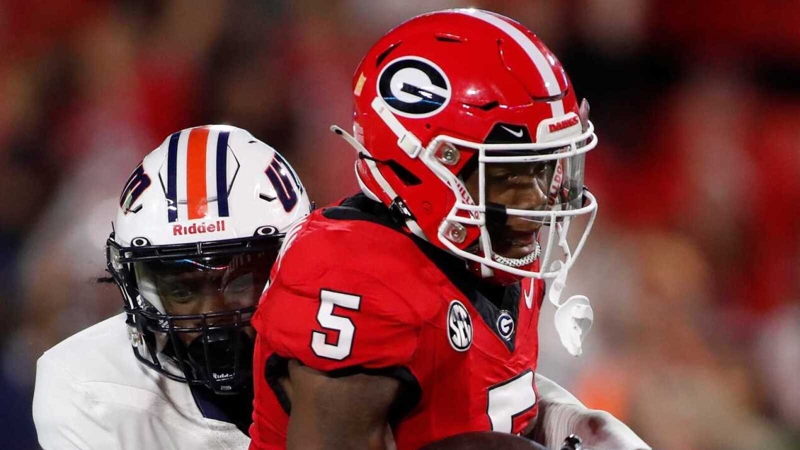 Georgia WR Rara Thomas arrested on family violence-related charges
