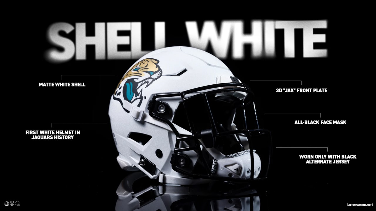 Jaguars unveil white alternate helmet to be worn Week 10 vs. Vikings