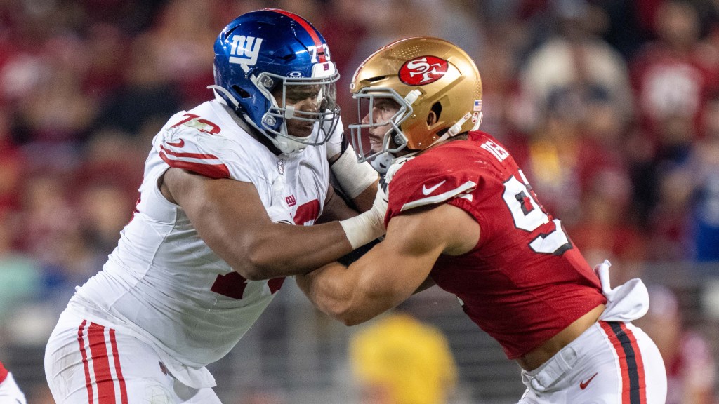 PFF remains unimpressed with Giants’ O-line after offseason upgrades