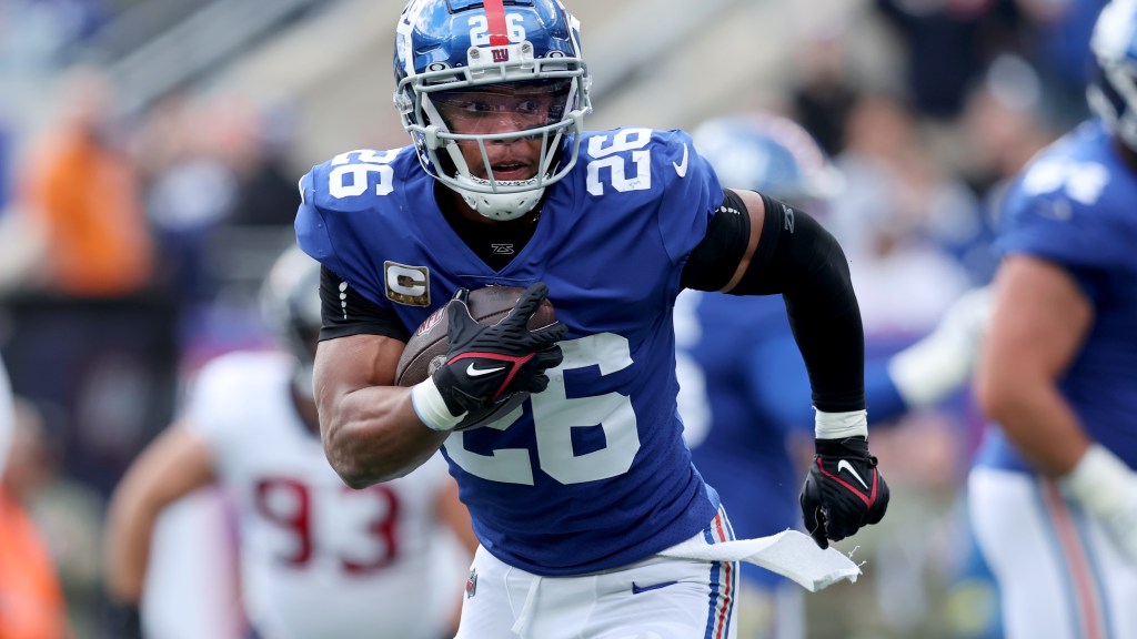 Saquon Barkley reacts to being named an all-time top 100 Giants player
