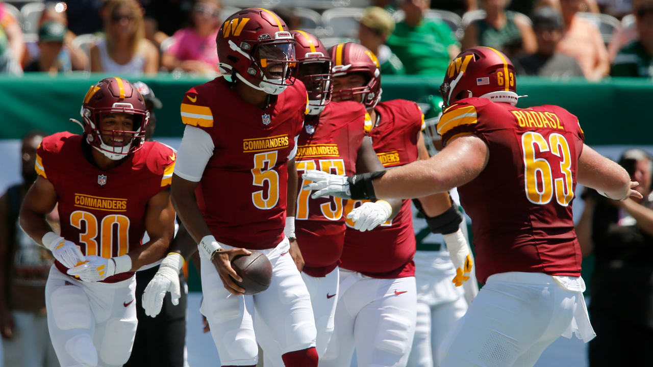 Commanders QB Jayden Daniels leads touchdown drive in preseason debut