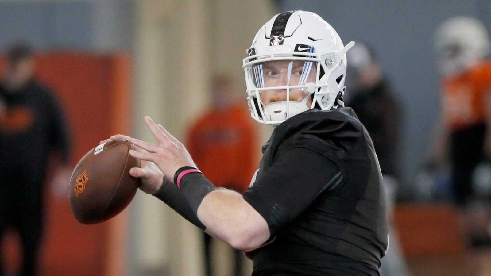 Oklahoma State QB celebrates first day of '19th grade'