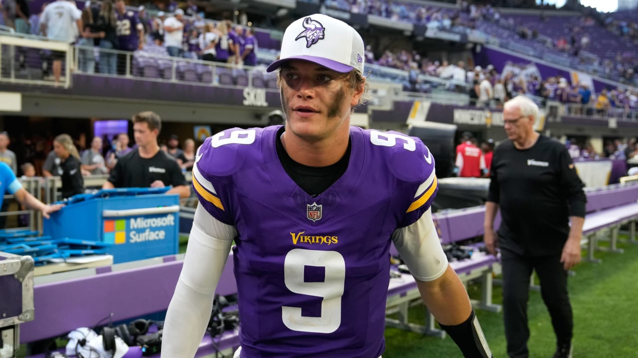 Vikings rookie first-round QB J.J. McCarthy to miss practice with knee soreness