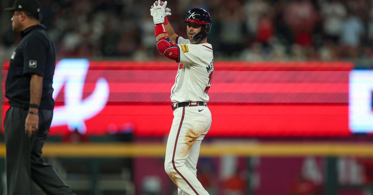 Whit Merrifield moves up in lineup as Atlanta Braves face Phillies